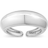 Elk & Bloom Women's Sterling Silver Dome Ring