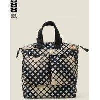 Orla Kiely Women's Axis Backpack - Flower Galaxy Midnight in Navy