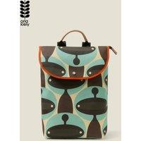 Orla Kiely Women's Acre Backpack - Martian Porcini in Light Blue