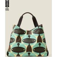 Orla Kiely Women's Classic Holdall - Martian Porcini in Light Blue