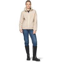 Ilse Jacobsen Women's Teddy Funnel Neck Jacket Kit in Beige | Size: 14