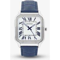 Sekonda Men's Mens Classic Rene White Dial Blue Leather Strap Watch 30286