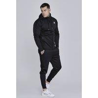 SikSilk Men's Hoodie & Joggers Set in Black | Size: XL