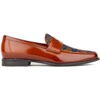 Embassy London Men's Henry - Tan & Blue Flower | Size: 8