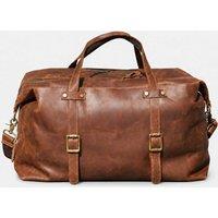 Touri Men's Genuine Leather Duffel Holdall in Brown