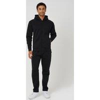 Brave Soul Men's Zip Through Hoodie & Jogger Co-Ord in Black | Size: XL