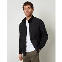 threadbare Men's Zip Up Harrington Jacket in Black | Size: XL