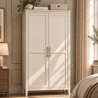 Matteo Double Wardrobe - Cashmere Finish - Contemporary in Cream