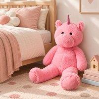 Voltico 100cm Giant Plush Animal Soft Toy - Assorted Designs in Pink | Size: 100 cm