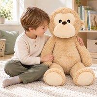 Voltico 100cm Giant Plush Animal Soft Toy - Assorted Designs in Beige | Size: 100 cm