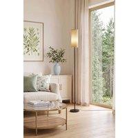 Garden Sanctuary Linen Lampshade E27 Floor Lamp in Beige