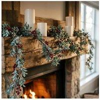 Heaven Sends Faux Berry Christmas Garland 120 cm red berries garland