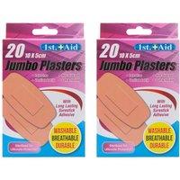 VFM e-Store Plasters for Health 15.5cm x 9.5cm Beige X 2 | Size: 15.5 cm x 9.5 cm