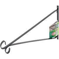 BARGAINS-GALORE Set Of 4 Hanging Basket Bracket 15" Decoration Hook Flowers Garden Diy in Black