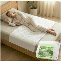 Get Trend Bamboo Incontinence Bed Sheets 2 Pack Single Mattress Protector Pads in White