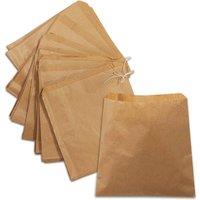 ECONX 1000PK X Biodegradable 8 Kraft Paper Bags For Sweets Food Sandwiches in Brown