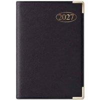 MANTRARAJ 2027 Pocket Diary Week to View A7 Softcover Compact WTV Pocket Diary in Black