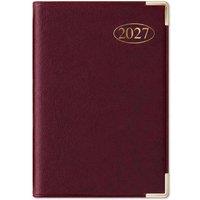 MANTRARAJ 2027 Pocket Diary Week to View A7 Softcover Compact WTV Pocket Diary in Red