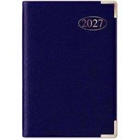 MANTRARAJ 2027 Pocket Diary Week to View A7 Softcover Compact WTV Pocket Diary in Blue