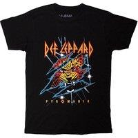 Rock Off officially Licensed Products Def Leppard Rock Till You Drop T-Shirt in Black | Size: Large