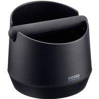 Cooks Professional Espresso Knock Box - Plastic Coffee Grounds Bin in Black | Size: Large