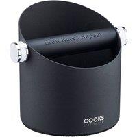 Cooks Professional Steel Espresso Knock Box - Coffee Grounds Bin in Black