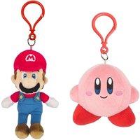San-ei Nintendo Super Mario & Kirby Keychain Bundle