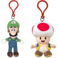 San-ei Nintendo Super Luigi & Toad Keychain Bundle