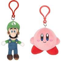 San-ei Nintendo Super Luigi & Kirby Keychain Bundle