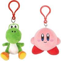 San-ei Nintendo Super Yoshi & Kirby Keychain Bundle