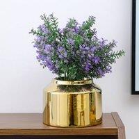 Dynasty Home UK Gold Ceramic Vase Living room Home Decor