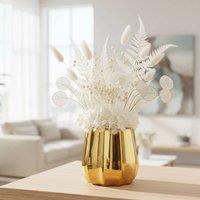 Dynasty Home UK Gold Pumpkin Ceramic Vase Home Office Livingroom Decor