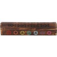 Elements Mixed Seven Chakra Wooden Incense Gift Set in Brown