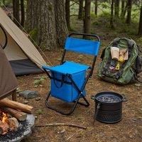 NESTLUNE Blue Medium Folding Fishing Chair Storage Bag Portable Camping