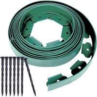 NESTLUNE Green 5cm*10m Garden Edge Border Flexible Flower Beds Fence | Size: 100 cm x 15 cm