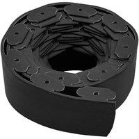 NESTLUNE Black 5cm*10m Garden Edge Border Flexible Flower Beds Fence | Size: 100 cm x 60 cm