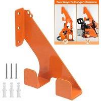 NESTLUNE Heavy-Duty Chainsaw Wall Mount Holder Hanger Secure in Orange