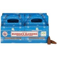 KDMD Set of 6 Packets of Buddha's Blessing Backflow Dhoop Cones in Blue