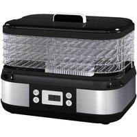 Spector 5 Tray Stainless Steel Food Dehydrator Jerky Friut Vegetable Dryer in Black