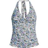 Lands' End Women's Plus Knot Twist Halter Tankini Top in Lilac | Size: 24
