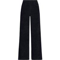 Lands' End Women's Sport Knit Wide Leg Corduroy Trousers in Black | Size: Small