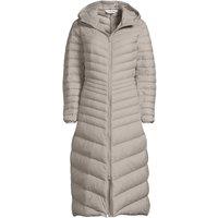 Lands' End Women's Wanderweight Down Ultralight Packable Hooded Maxi Coat in Light Tan | Size: XL