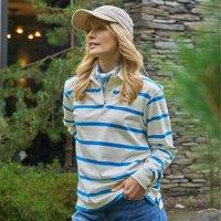 Lands' End Women's Traditional Rugby Polo Shirt in Ivory | Size: XS