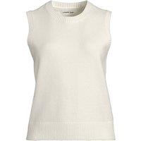 Lands' End Women's CashTouch Sleeveless Jumper in Cream | Size: XL