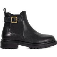 Dune London Women's 'Paused' Leather Ankle Boots in Black | Size: 4