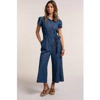 Brakeburn Women's BUZIOS JUMPSUIT in Blue | Size: 12