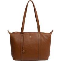 NiNa Amora Women's 'Leonor' Leather Tote Bag in Tan