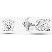 T.H.Baker Women's 9ct White Gold 0.50ct Diamond Earrings LGE2534-50AN (WG) in Silver