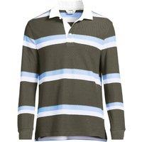 Lands' End Men's Long Sleeve Piqu Rugby Shirt | Size: Medium