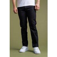 French Connection Men's Cotton Straight Leg Stretch Denim Jeans in Black | Size: 36
